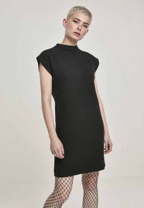 Ladies Naps Terry Extended Shoulder Dress - black L