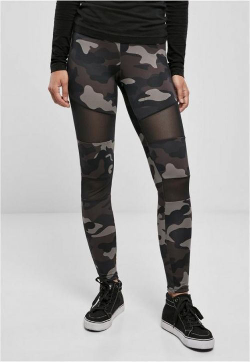 Ladies Camo Tech Mesh Leggings - darkcamo/blk 3XL