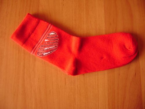 Ponožky - dětské ponožky - dětské bambusové ponožky (červené)