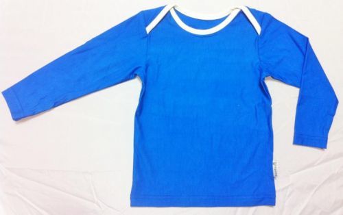 Bambusové tričko - dětské bambusové tričko (modré s bílou)