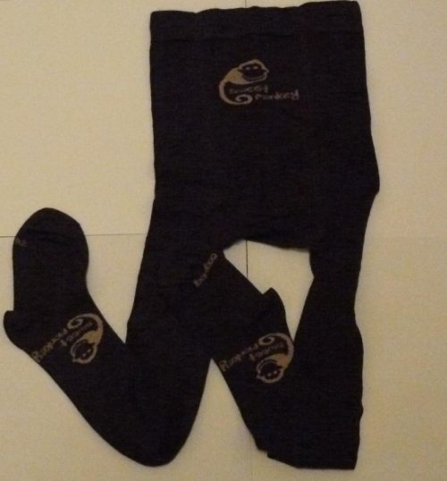 Dětské bambusové punčocháčky hnědá s béžovou