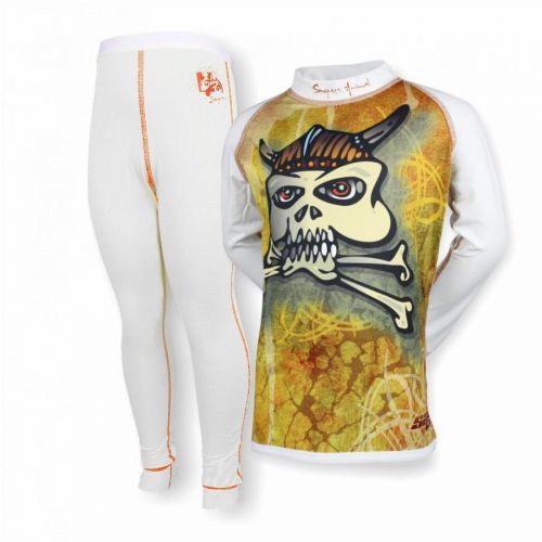 Dětský set tričko a legíny Viking bílá