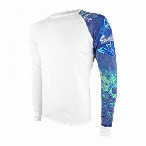 Pánské  tričko dlouhý rukáv MECHANIC bílá