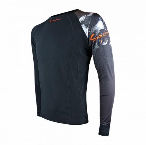 Pánské tričko dlouhý rukáv RIDER MAN černá