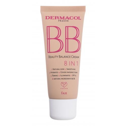 Dermacol BB Beauty Balance Cream 8 IN 1 SPF15 30 ml ochranný a zkrášlující bb krém pro ženy 1 Fair