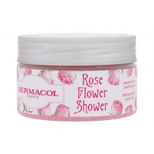 Dermacol Rose Flower Shower Body Scrub 200 g tělový peeling s extraktem z růže pro ženy