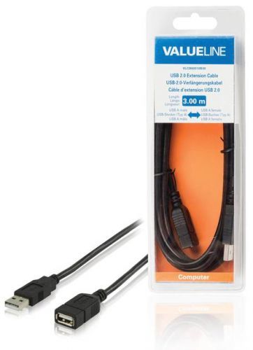 Valueline Usb kabel Vlcb60010b30 Usb-usb, 3m