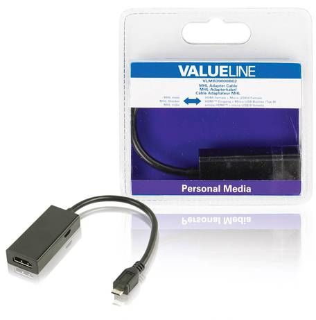 Valueline Hdmi kabel Vlmb39000b02 Mhl-µusb, 0,2m