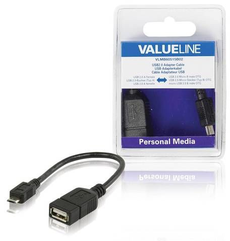 Valueline kabel Vlmb60515b02 Usb 2 - Otg,0.2cm