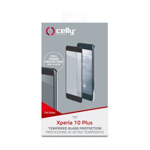 Celly tvrzené sklo pro mobilní telefon pro Sony Xperia 10+ Fullglass827bk