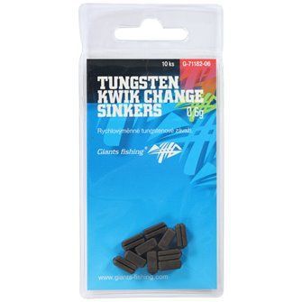 Giants fishing Rychlovýměnná těžítka Tungsten Kwik Change Sinkers 10ks|0,6g