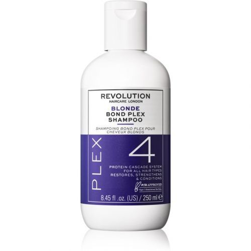 Revolution Haircare Plex Blonde No.4 Bond Shampoo intenzivně vyživující šampon pro suché a poškozené vlasy 250 ml