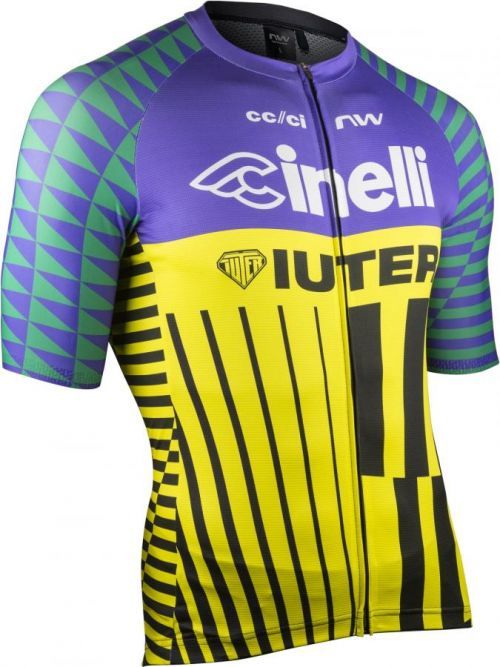 Northwave Cinelli Iuter Jersey 22 - yellow/black/purple XXL