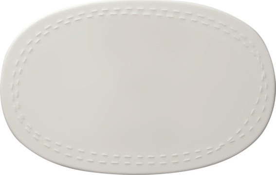 Bílý porcelánový talíř Villeroy & Boch Like It's my moment, 30 x 20 cm