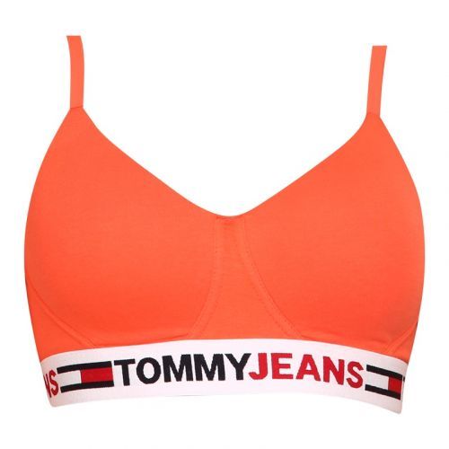 Dámská podprsenka Tommy Hilfiger vyztužená oranžová (UW0UW03499 XMV) XS