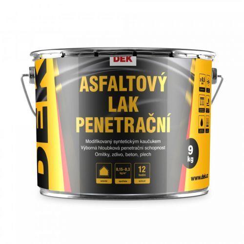 Lak penetrační asfaltový DEK 9 kg