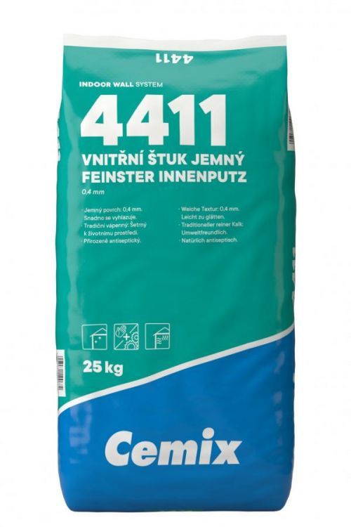 Štuk vnitřní Cemix 4411 jemný 25 kg