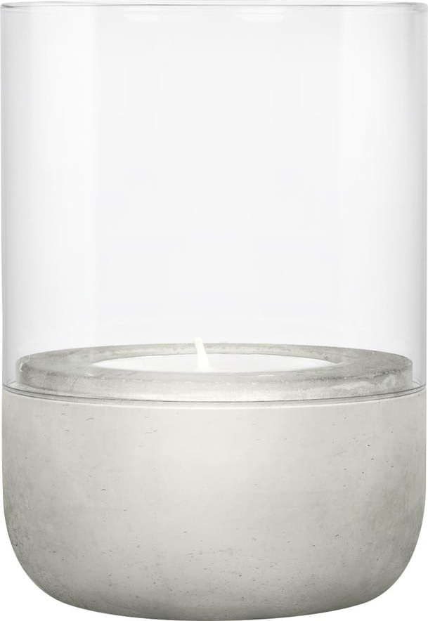 Set 2 skleněných svícnů s betonovým podstavcem Blomus Calma