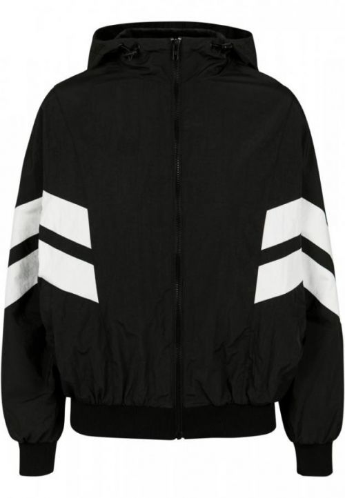 Ladies Crinkle Batwing Jacket blk/wht L