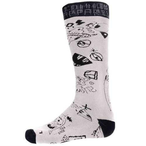 ponožky STINKY - Common Apparel Gray/Van Drawings (GRAY/VAN DRAWINGS) velikost: L/XL