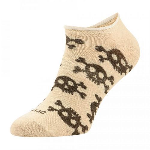 Lehké letní ponožky M-Tac Pirate Skull - béžové, 39-42