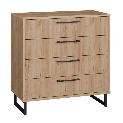 Komoda 4S Remius dub craft zlatý