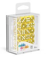Oakie Doakie Dice Dice Set Marble Yellow - D6 12mm (36x)