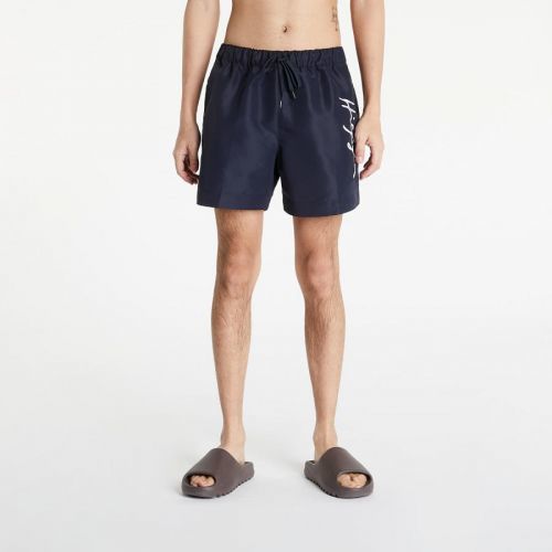 Tommy Hilfiger Mid Length Signature Logo Swim Shorts Black Stone Washed No Length XL