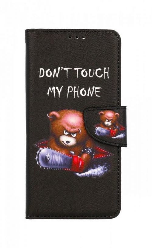 Pouzdro TopQ Realme C31 knížkové Don't Touch méďa 74853