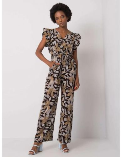 Dámský overal vzorovaný CASJA černý