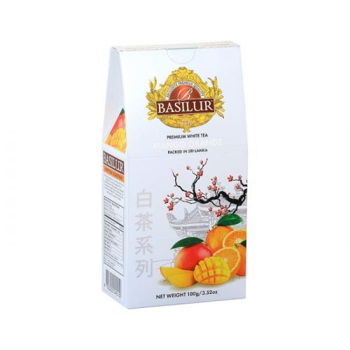 Basilur White Tea Mango Orange papír 100 g