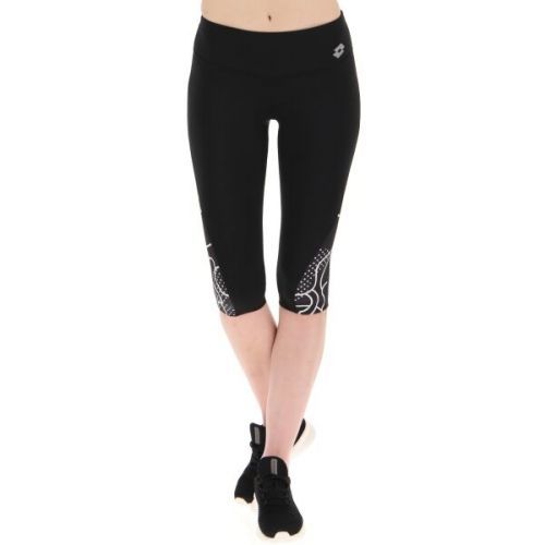 Lotto RUN FIT W LEGGING MID 2 Dámské tříčtvrteční legíny, černá, velikost M