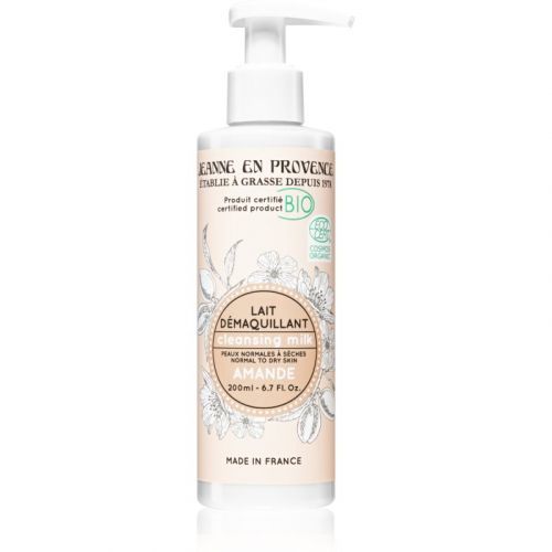 Jeanne en Provence BIO Almond čisticí pleťové mléko v BIO kvalitě pro ženy 200 ml