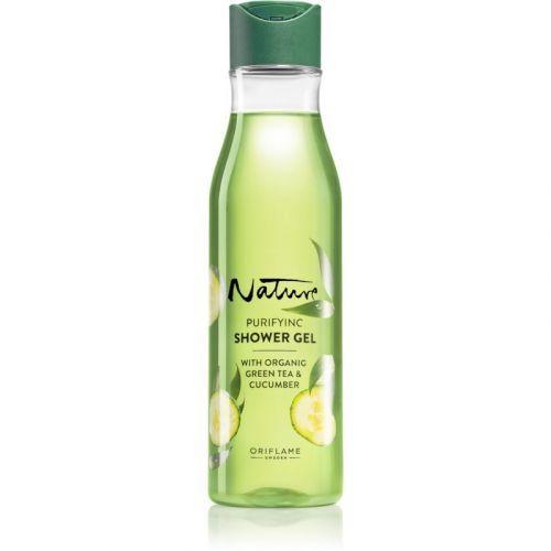 Oriflame Love Nature Green Tea & Cucumber čisticí sprchový gel s kyselinou mléčnou 250 ml