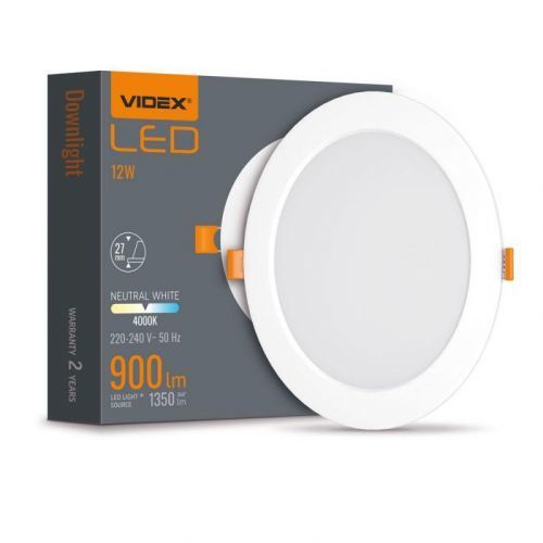 VIDEX LED panel vestavný 12W 175mm CCD NEUTRÁLNÍ BÍLÁ VLE-DLBR-124