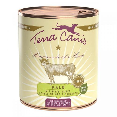Terra Canis CLASSIC telecí maso s jáhlami, okurkou a melounem 6 × 800 g