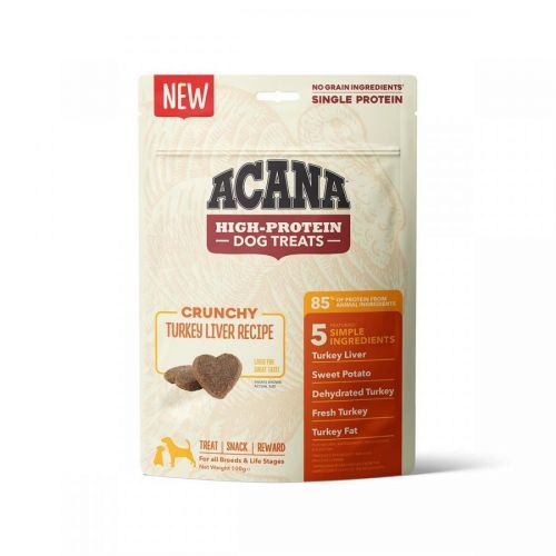 ACANA Dog Crunchy Treats Turkey Liver 3 × 100 g
