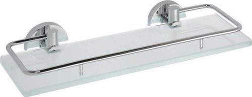 Mosazná koupelnová police ve stříbrné barvě Sapho X-Round, šířka 30 cm