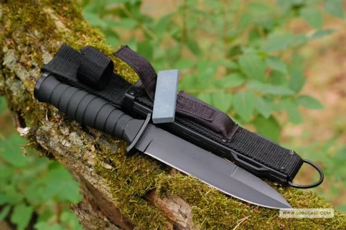 Taktický útočný nůž Kandar N-296 s pouzdrem a brouskem