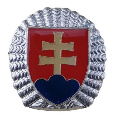 Odznak čepicový Čestná stráž prezidenta Slovenské republiky stříbrný