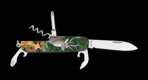 Kapesní zavírací nůž multifunkční Jelen 3D Albainox 11127
