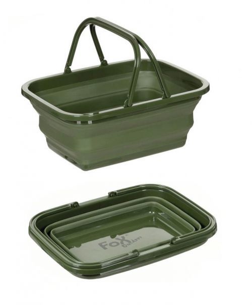 Skládací silikonový košík 15L FoX® Outdoor OD Green
