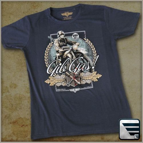 Triko Mars and Arms Gib Gas - modré, L