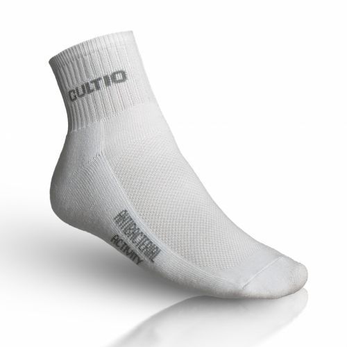 Polofroté ponožky s aktivním stříbrem Gultio - bílé, 25-26 = EU 38-40