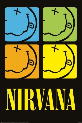 PYRAMID INTERNATIONAL Plakát, Obraz - Nirvana - Smiley Squares, (61 x 91.5 cm)