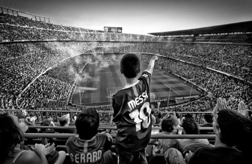 Clemens Geiger Umělecká fotografie Cathedral of Football, Clemens Geiger, (40 x 26.7 cm)