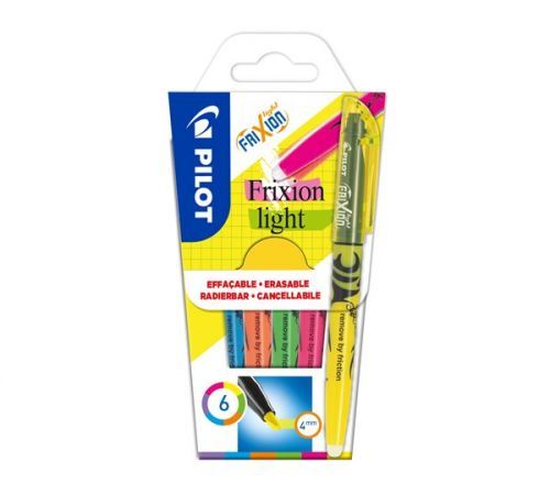 Pilot FriXion Light Gumovací zvýrazňovač - sada 6 barev