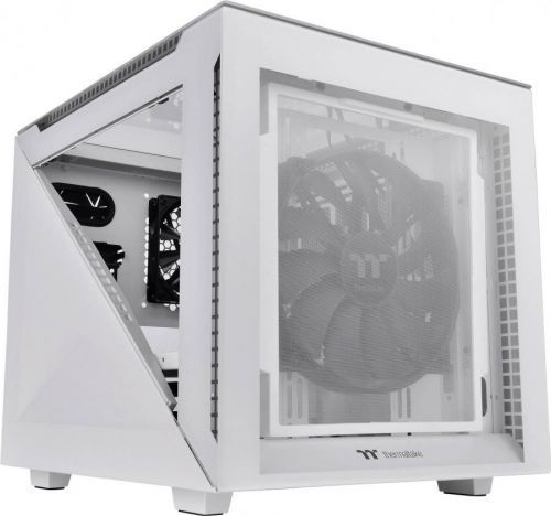 PC skříň micro tower Thermaltake Divider 200 TG Snow, bílá