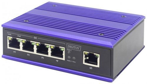 Digitus DN-651120 průmyslový ethernetový switch 10 / 100 / 1000 MBit/s IEEE 802.3af (12.95 W), IEEE 802.3at (25.5 W)