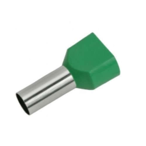 Lisovací dutinky dvojité zelené DD 16-16 průřez 16mm2 délka 16mm (50ks)